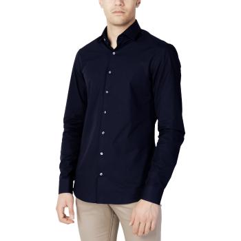 Calvin Klein Jeans  POPLIN STRETCH SLIM SHIRT K10K103025  Košele s dlhým rukávom Modrá