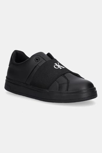 Detské tenisky Calvin Klein Jeans čierna farba, V3X9-83162
