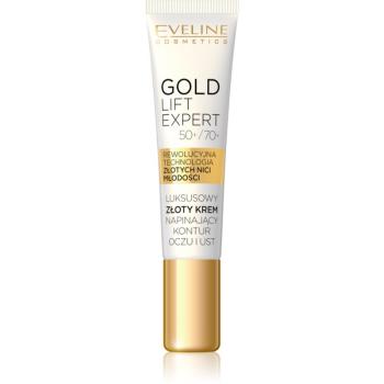 Eveline Cosmetics Gold Lift Expert vyhladzujúci krém na očné okolie a pery 15 ml