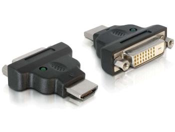 DeLock HDMI Apa to DVI-D (Dual Link) (24+1) Anya LED adapter 65020