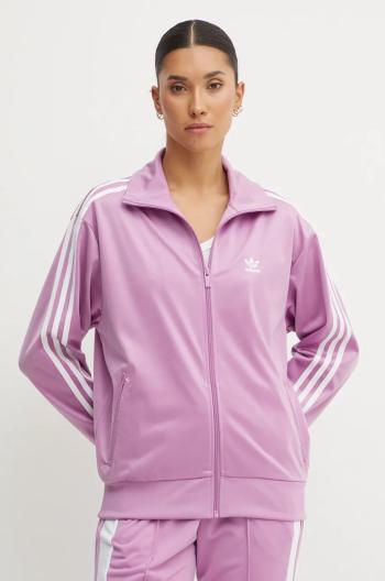 Mikina adidas Originals Firebird dámska, fialová farba, s nášivkou, IY4741