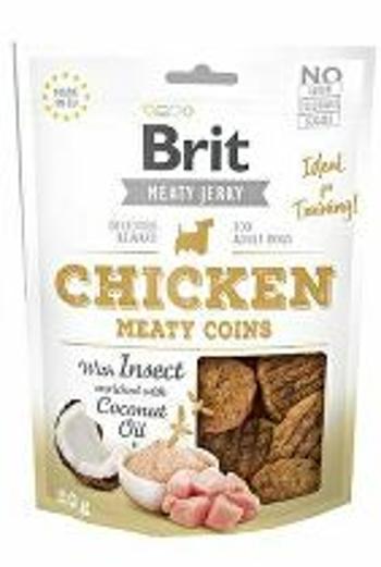 Brit Jerky Chicken with Insect Meaty Coins 80g + Množstevná zľava