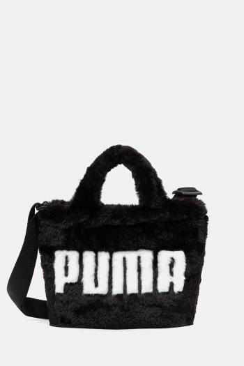 Kabelka Puma Up Faux Fur Mini čierna farba, 91713