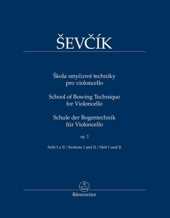 Otakar Ševčík Škola smyčcové techniky pro violoncello op. 2, sešit I a II Noty