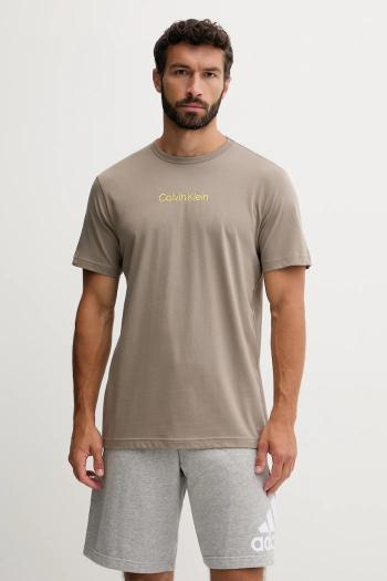 Pyžamové tričko Calvin Klein Underwear modrá farba, jednofarebné, 000NM2748E