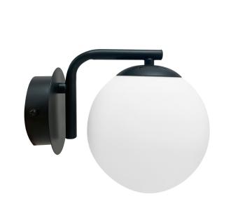 Nástenná lampa AMADEO čierna 1x40W E14 biele tienidlo