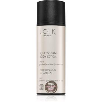 JOIK Organic Sunless Tan samoopaľovacie telové mlieko Light 150 ml