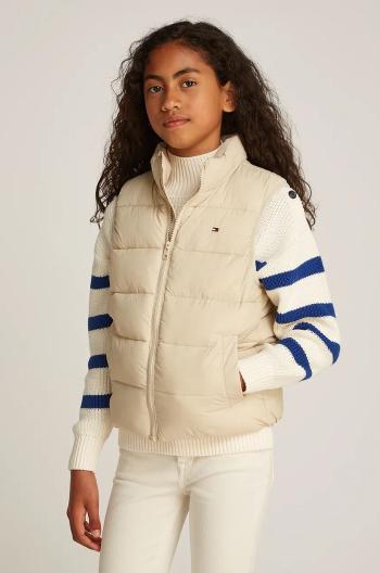 Detská vesta Tommy Hilfiger béžová farba, KS0KS00619