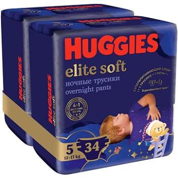 HUGGIES Elite Soft Pants cez noc Pants veľ. 5 (2× 17 ks)