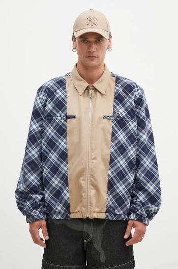 Obojstranná bunda AMBUSH Chinos Blouson pánska, tmavomodrá farba, prechodná, oversize, BMEM002F24FAB0014661
