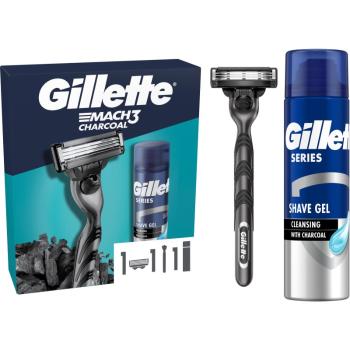 Gillette Mach3 Charcoal darčeková sada pre mužov