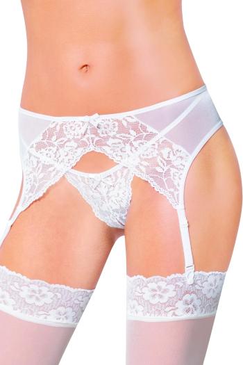 Dámsky erotický podväzkový pás 3317 white