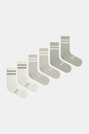 Ponožky Under Armour 6-pak biela farba, 1387058