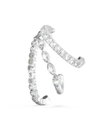 Guess Originálne single trblietavá náušnice Crazy Earrings JUBE03296JWRHT