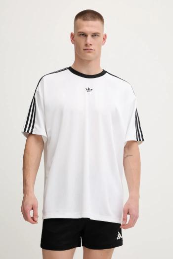 Tričko adidas Originals Jacquard Jersey pánske, biela farba, s nášivkou, JW5877