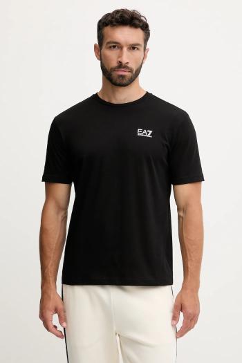 Bavlnené tričko EA7 Emporio Armani pánske, šedá farba, s potlačou, AF10375.7M000567