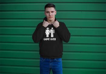 Personal Párová mikina pánská - Game Over Barva: Čierna, Velikost - dospělý: XL