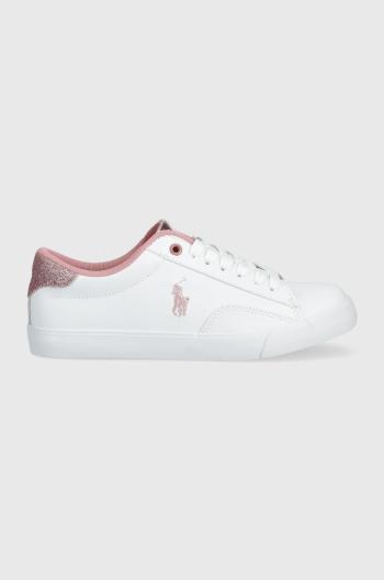 Detské tenisky Polo Ralph Lauren biela farba