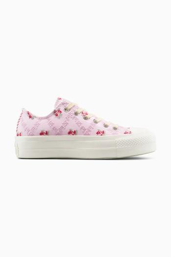 Tenisky Converse Chuck Taylor All Star Lift ružová farba, A13660C