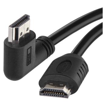 EMOS HDMI kábel 2.0 A-A dugó 90°, 5m