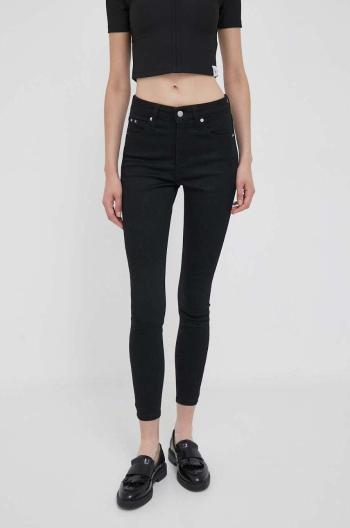 Rifle Calvin Klein Jeans dámske,čierna farba,J20J221587