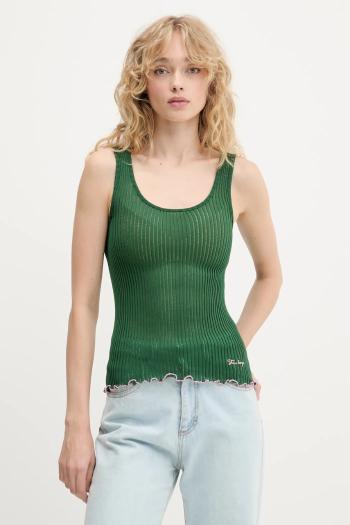 Hodvábny top Stine Goya zelená farba, SG-PF25-T059-2355