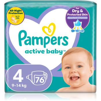 Pampers Active Baby Size 4 jednorazové plienky 9-14 kg 76 ks