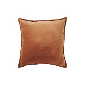 COTTON VELVET párna, konyak 45 x 45 cm