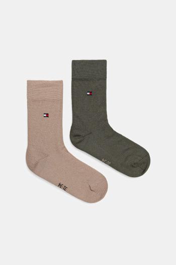 Detské ponožky Tommy Hilfiger 2-pak béžová farba, 391334