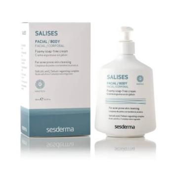 Sesderma Antibakteriálny čistiaci gél na tvár a telo Salises (Foamy Soap-Free Cream) 300 ml