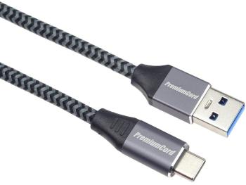 Adatkábel PremiumCord USB-C - USB 3.0 A (USB 3.2 generation 1, 3A, 5Gbit/s) 2m