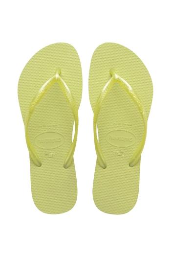 Detské žabky Havaianas SLIM zelená farba, 4000030