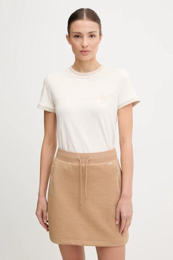 Tričko Guess CARMEN dámske, béžová farba, V5YI01 J1314