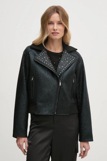 Bunda Dkny dámska, čierna farba, prechodná, P4JJ6XIY
