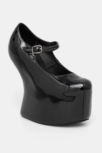 Lodičky Jeffrey Campbell APRES-12 čierna farba, na platforme, 57JC003