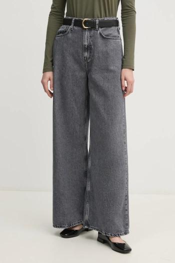 Rifle Pepe Jeans WIDE LEG JEANS UHW JAIMY dámske, šedá farba, PL204740UM0
