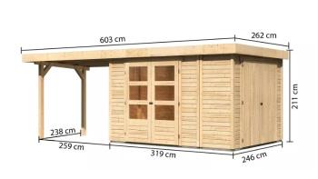 Drevený záhradný domček RETOLA 4 Lanitplast