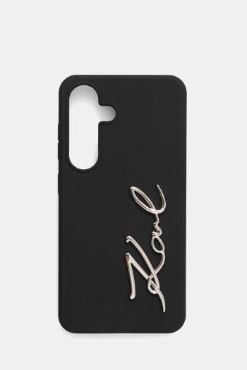Puzdro na mobil Karl Lagerfeld Samsung Galaxy S25 čierna farba, KLHCS25SSCMSMVK