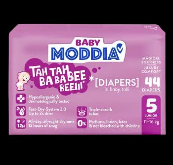 MODDIA BABY Diapers Jednorazové plienky 5 Junior (11–16 kg), 44 ks