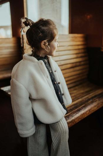 Mikina pre bábätká Donsje Thom Overshirt béžová farba, jednofarebná, 4085800