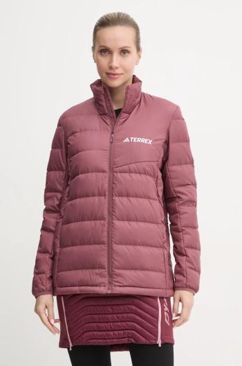 Páperová športová bunda adidas TERREX Multi červená farba, prechodná, JE6713