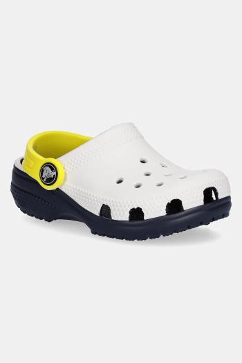Detské šľapky Crocs CLASSIC RETRO SPORT CLOG T biela farba, 211265