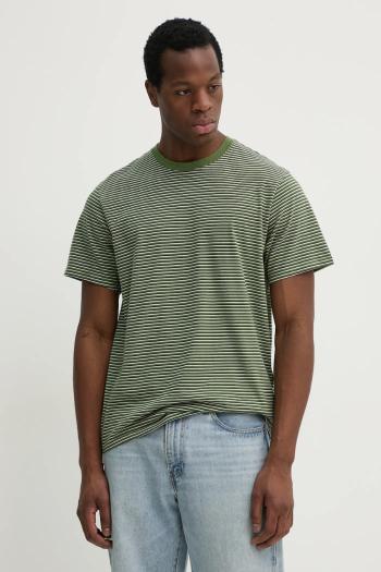 Bavlnené tričko Levi's THE ESSENTIAL TEE pánske, zelená farba, jednofarebné, A3328