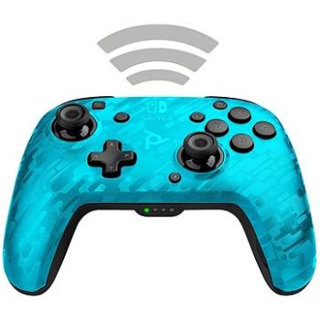 PDP Faceoff Wireless Controller – modrá kamufláž – Nintendo Switch (708056067496)