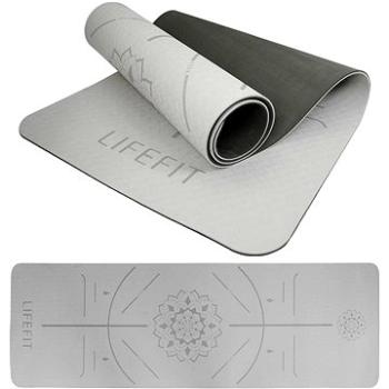 LIFEFIT YOGA MAT RELAX DUO, 183 × 58 × 0,6cm, čierna (4891223132359)