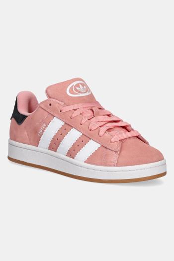 Semišové tenisky adidas Originals CAMPUS 00s ružová farba, JI0284