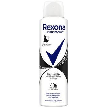 Rexona Invisible Black + White antiperspirant v spreji 150 ml (8712561319409)