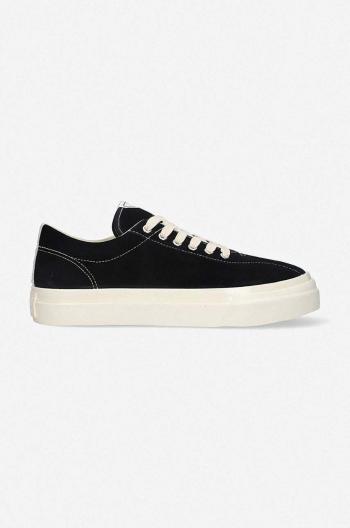 Semišové tenisky S.W.C Dellow Suede YA01135 BLKECRU čierna farba