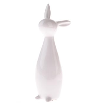 Porcelánový zajačik Twinkie biela, 11 x 24 cm