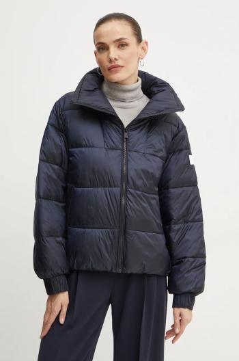 Bunda Boss Orange dámska, tmavomodrá farba, prechodná, oversize, 50525070